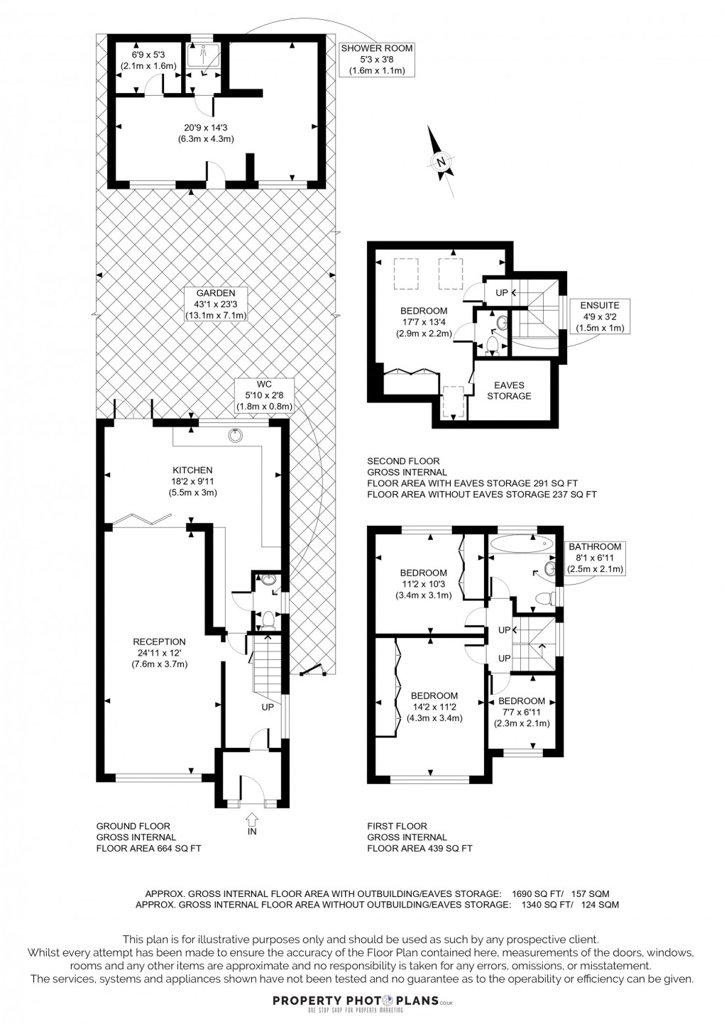 Floorplan for Chinnor Crescent, Greenford, UB6