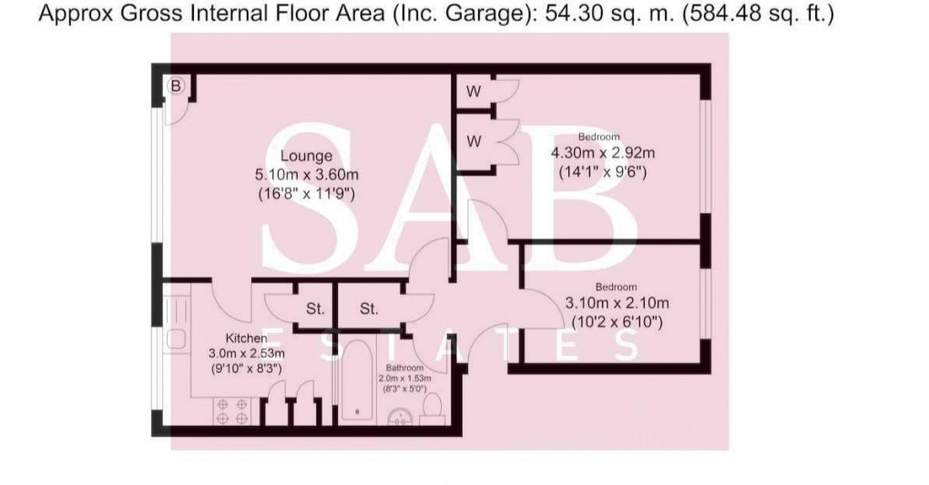 Floorplan for Sycamore Close, Northolt