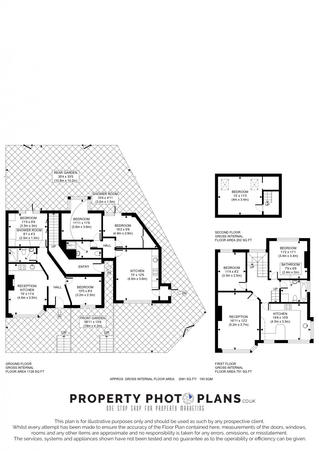 Floorplan for Beechwood Gardens, London, NW10