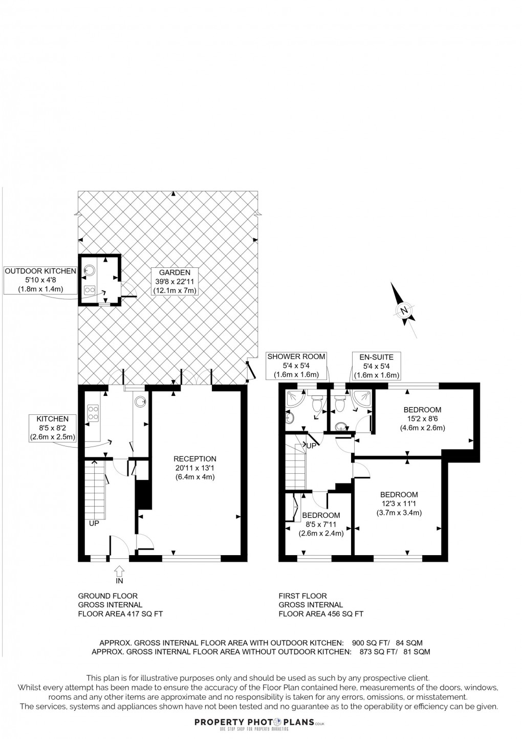 Floorplan for Melrose Close, Greenford, UB6