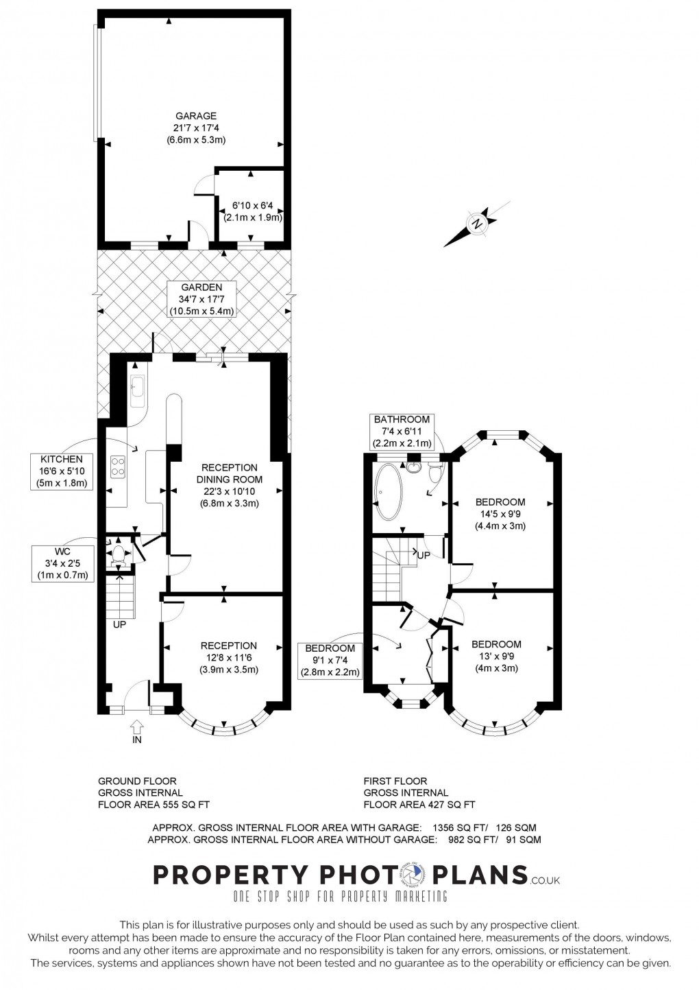Floorplan for Oldfield Lane South, Greenford, UB6