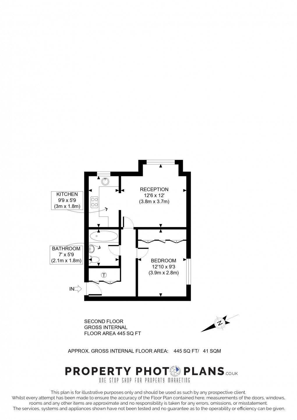 Floorplan for Hadfield Close, Southall, UB1