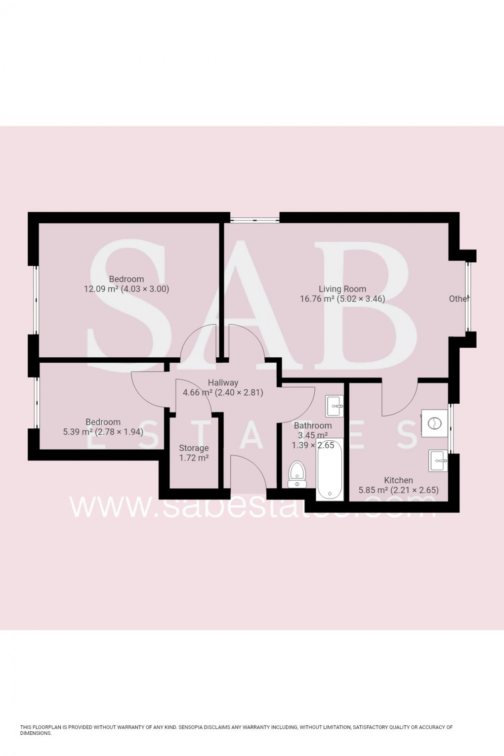 Floorplan for Frensham Close, Southall, UB1