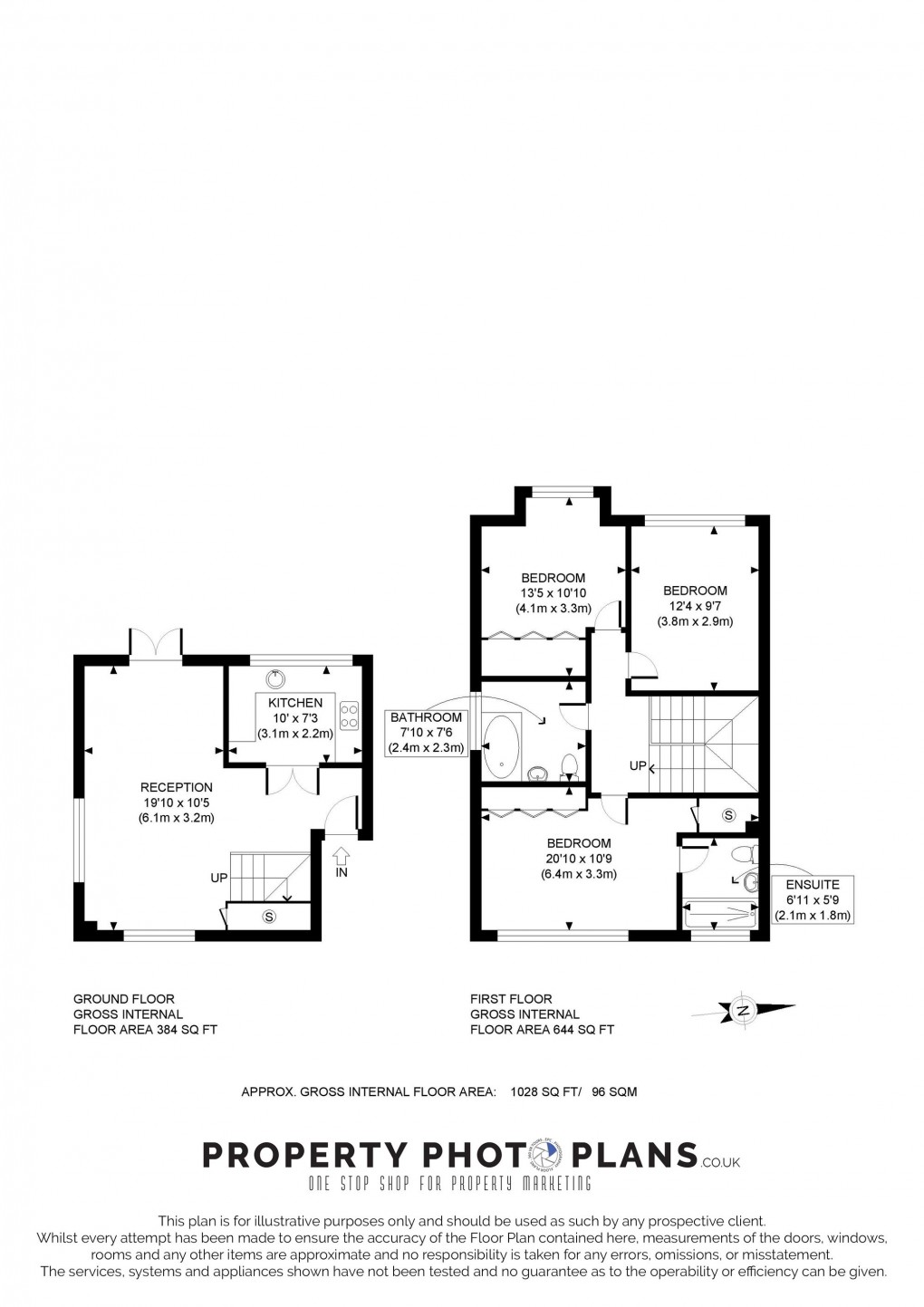 Floorplan for Coraline Close, Southall, UB1