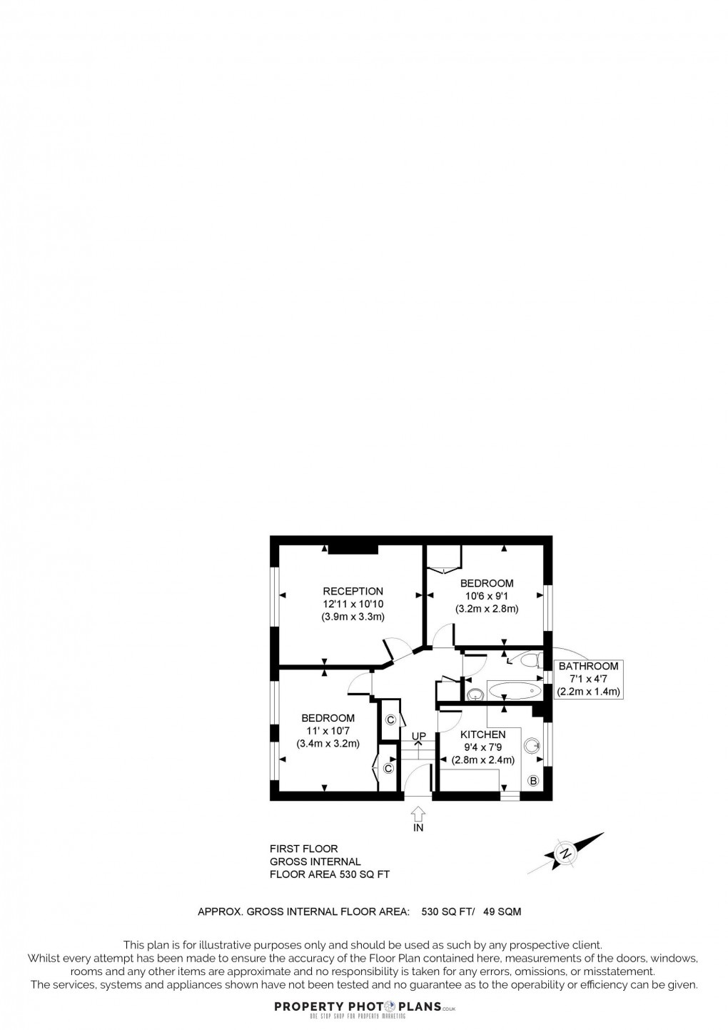 Floorplan for Greenway Gardens, Greenford, UB6