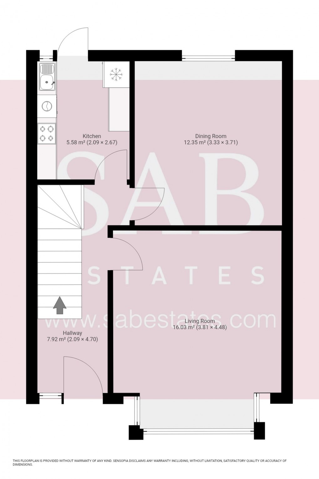 Floorplan for Garrick Road, Greenford, UB6