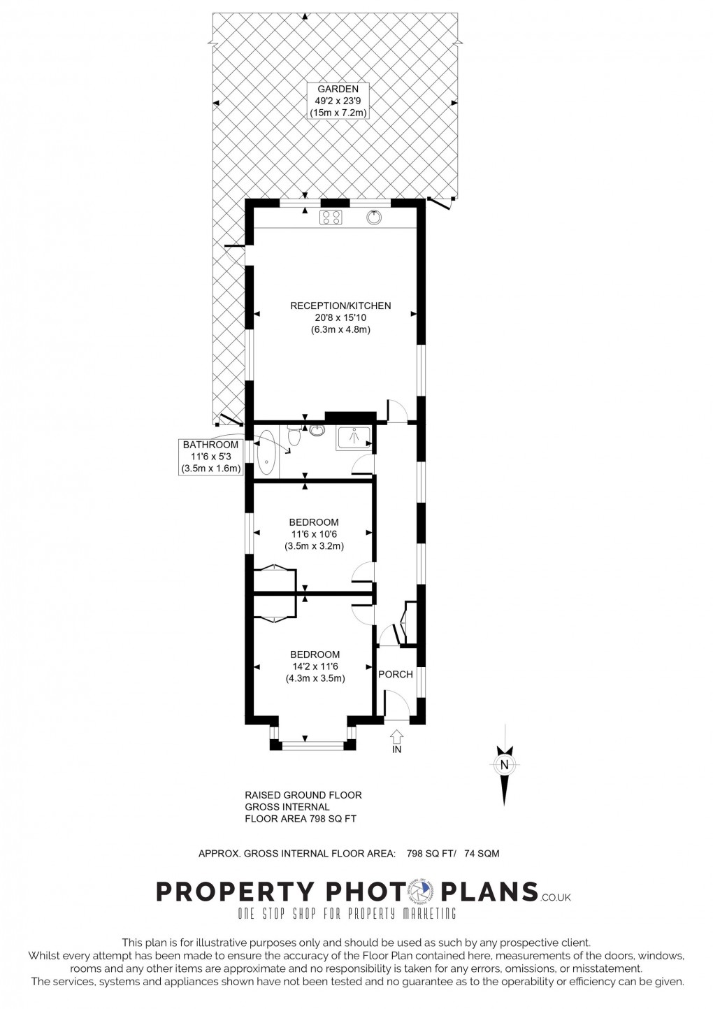 Floorplan for Ferrymead Avenue, Greenford, UB6