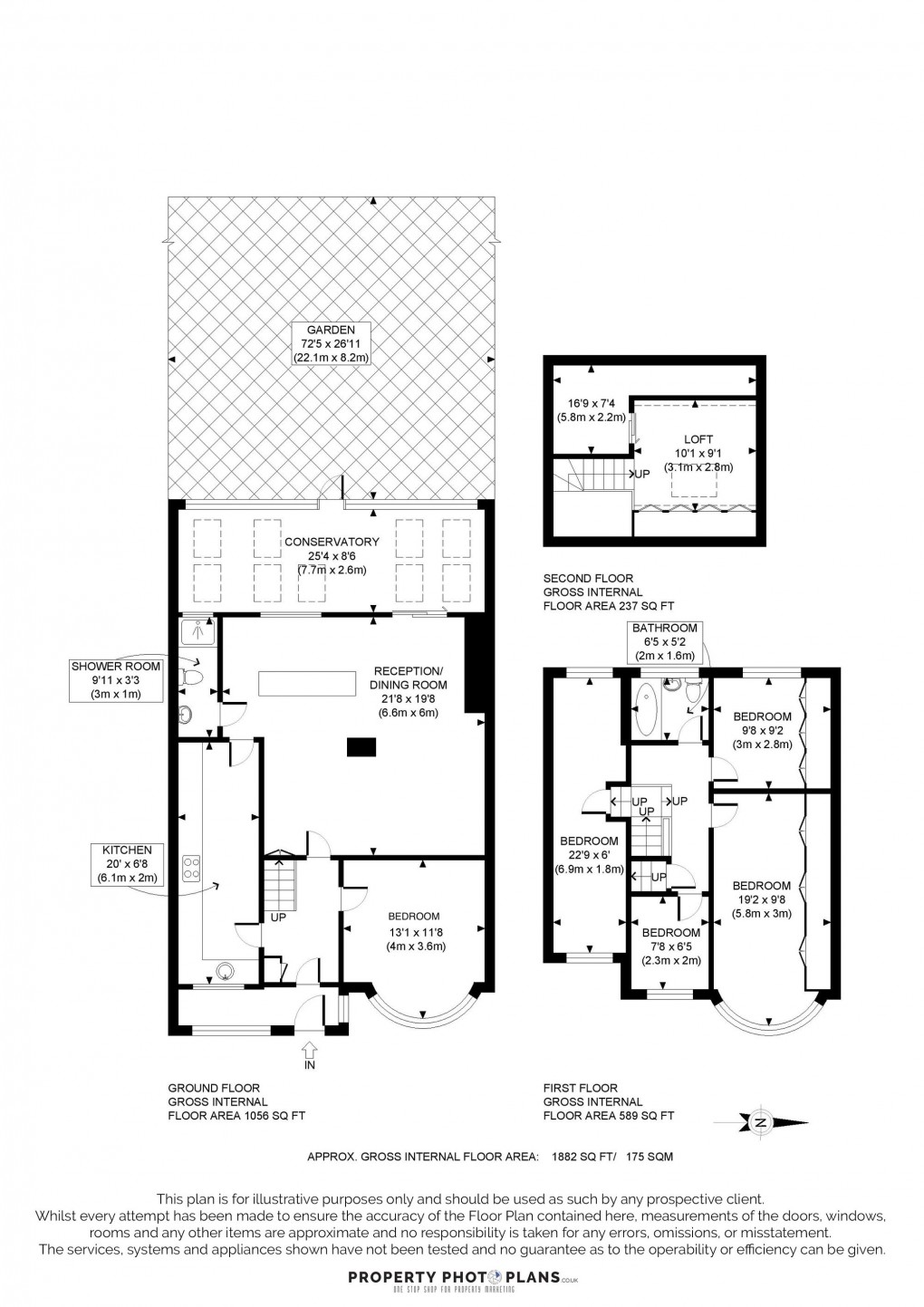 Floorplan for Westbury Avenue, Southall, UB1