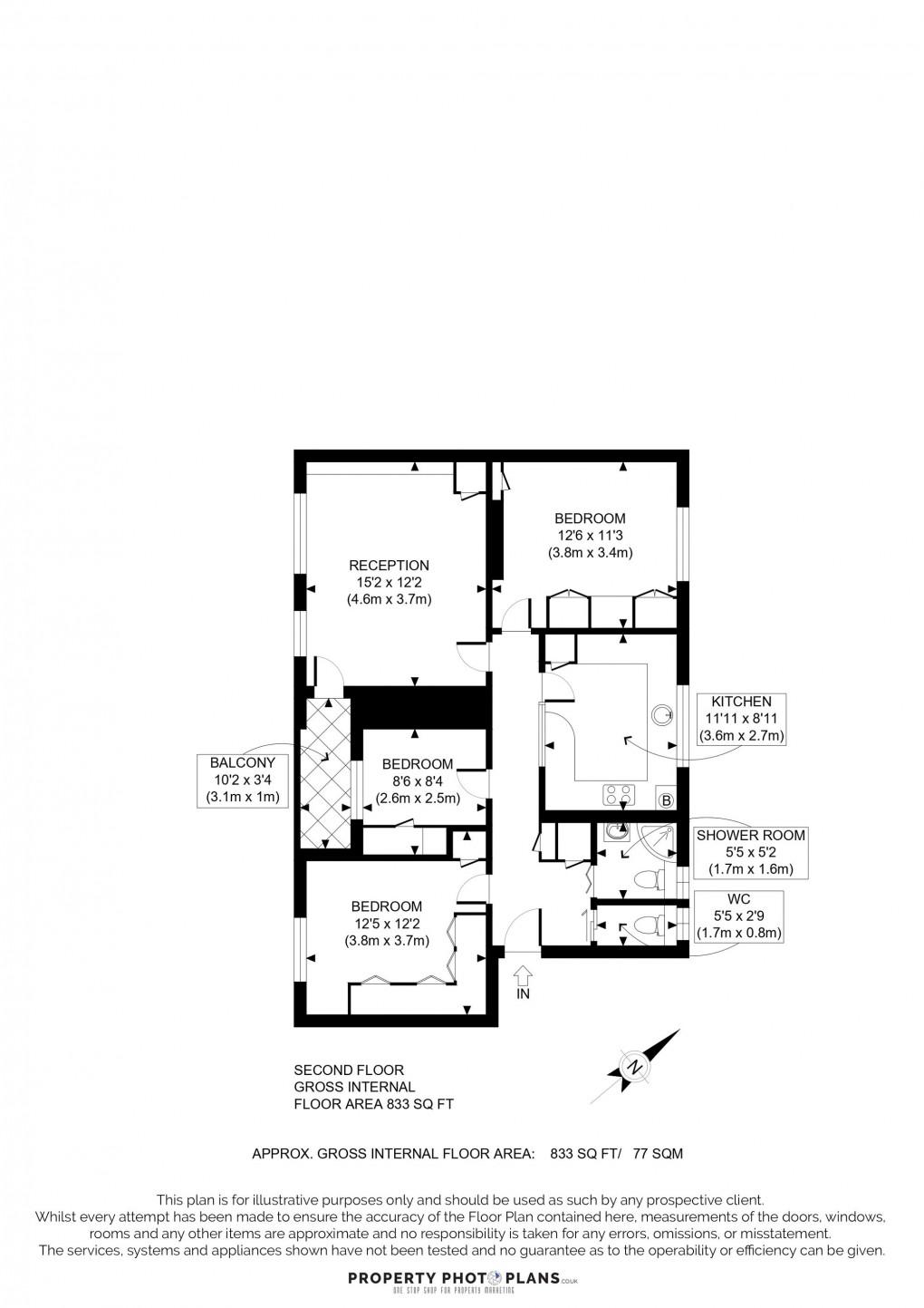 Floorplan for Britten Drive, Southall, UB1
