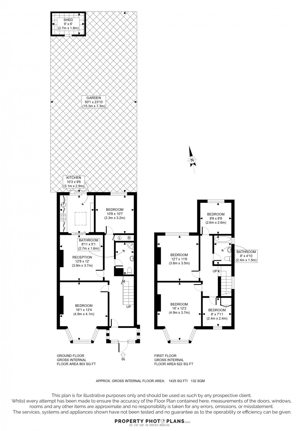 Floorplan for Sudbury Heights Avenue, Greenford, UB6