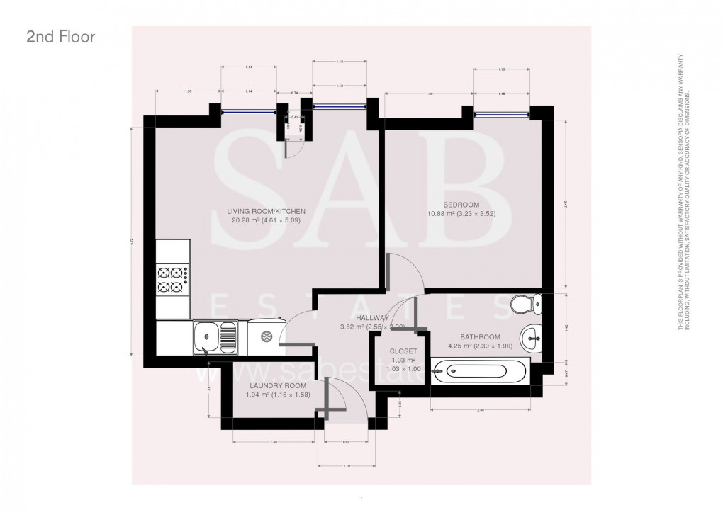 Floorplan for The Broadway, Greenford, UB6