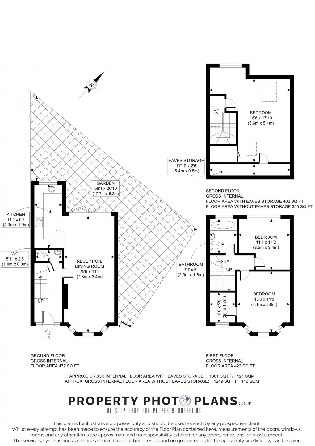 Floorplan for Greenway Gardens, Greenford, UB6