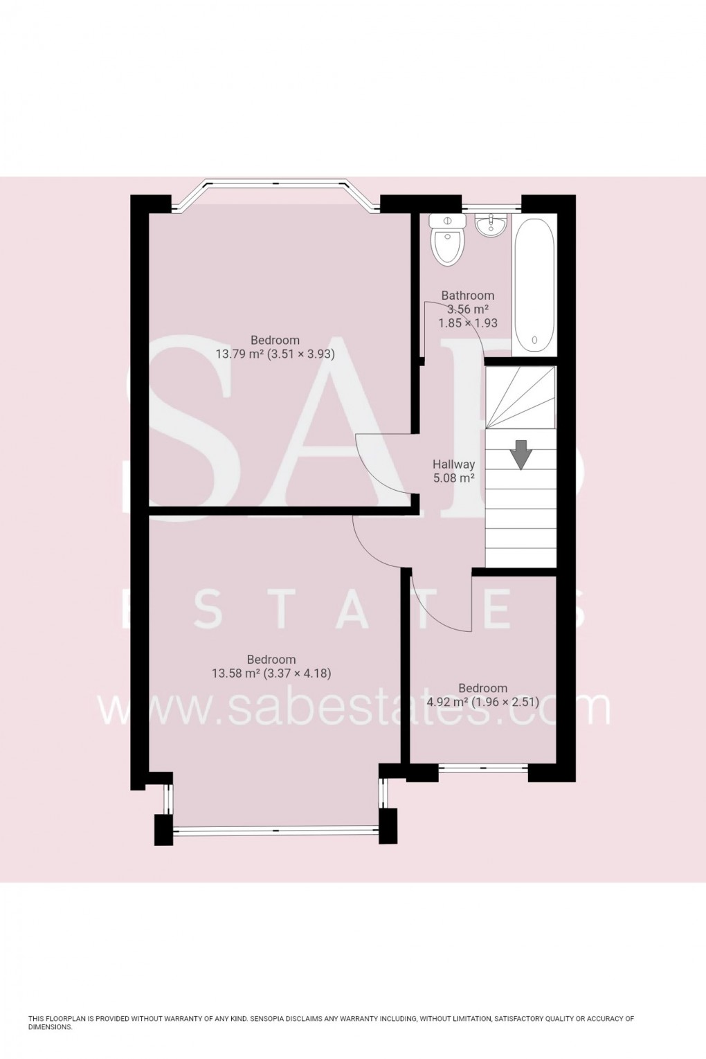 Floorplan for Ascot Gardens, Southall, UB1