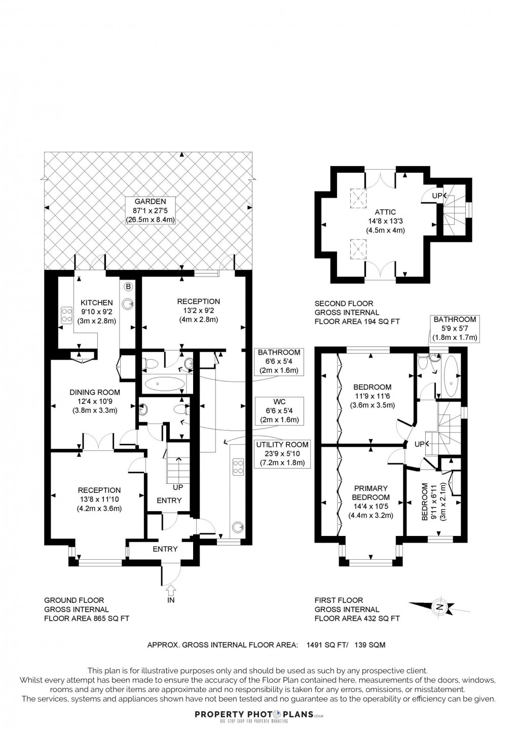 Floorplan for Allenby Road, Southall, UB1