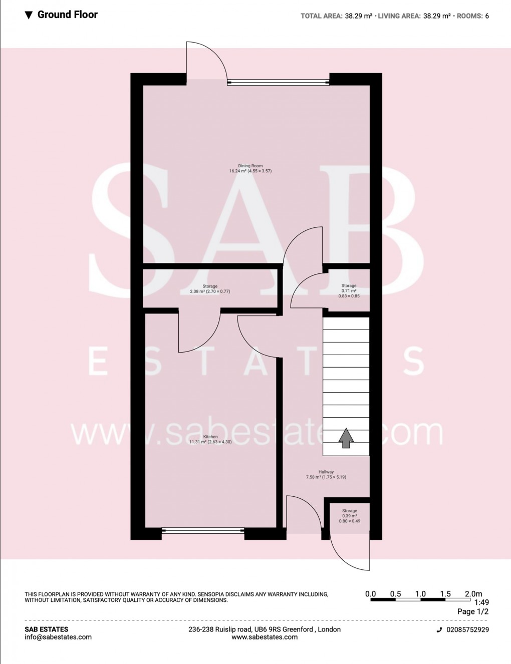 Floorplan for Union Road, Northolt, UB5