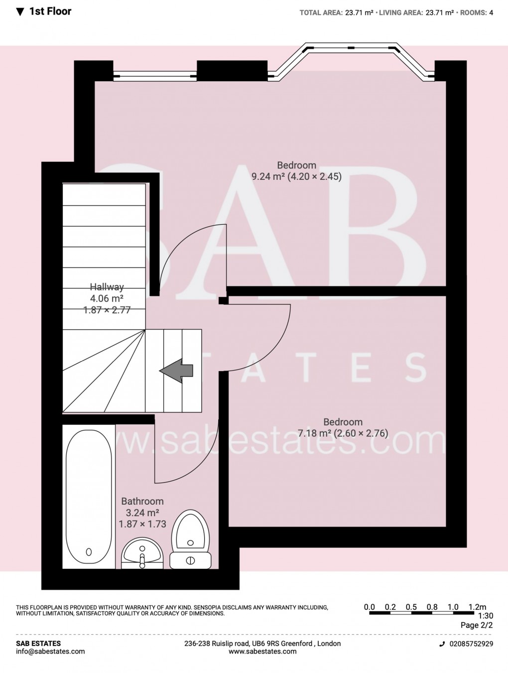 Floorplan for Rutland Road, Southall, UB1