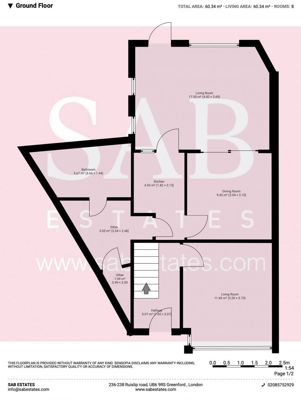 Floorplan for Lonsdale Road, Southall, UB2