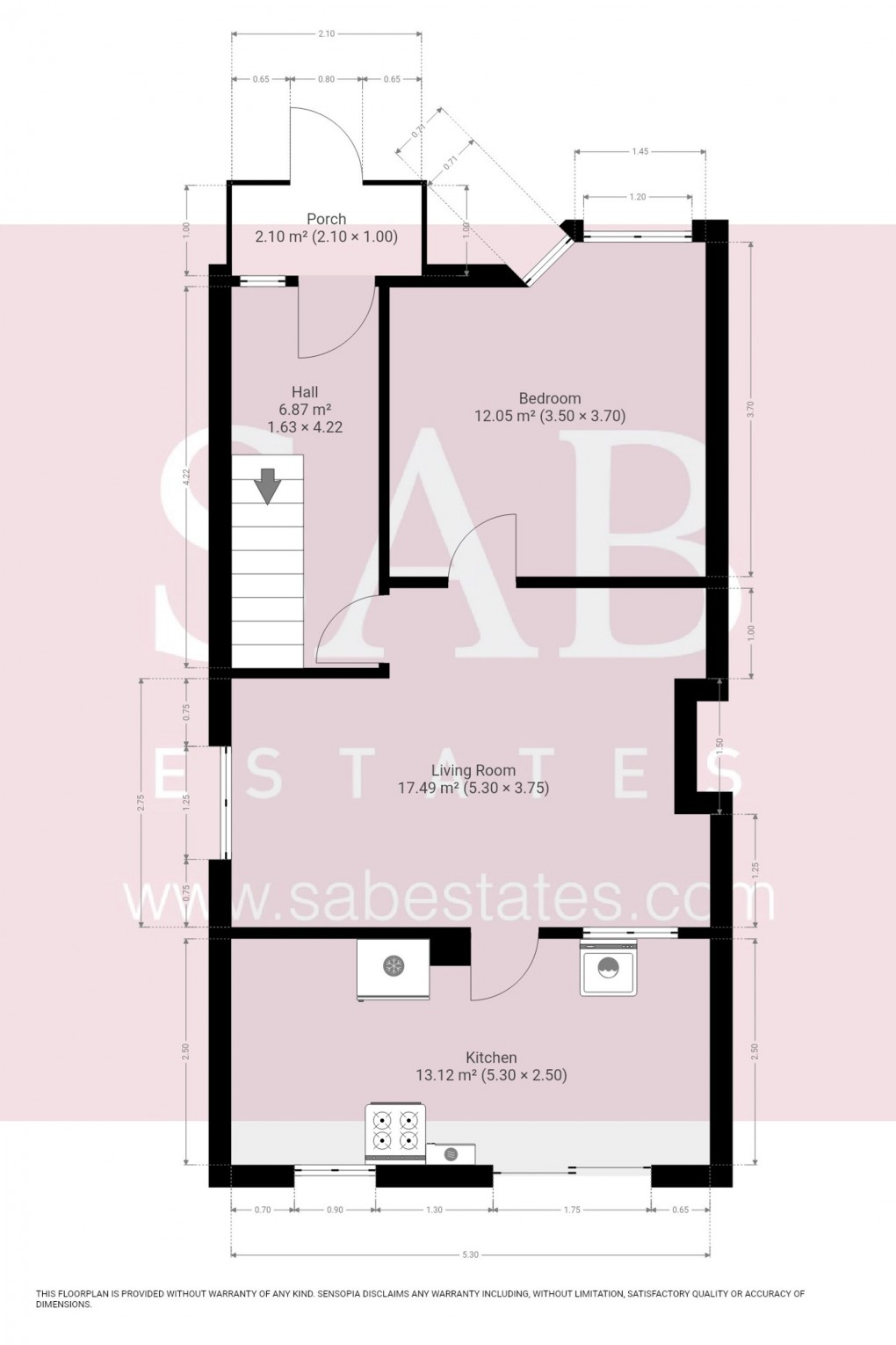 Floorplan for Pembroke Road, Greenford, UB6