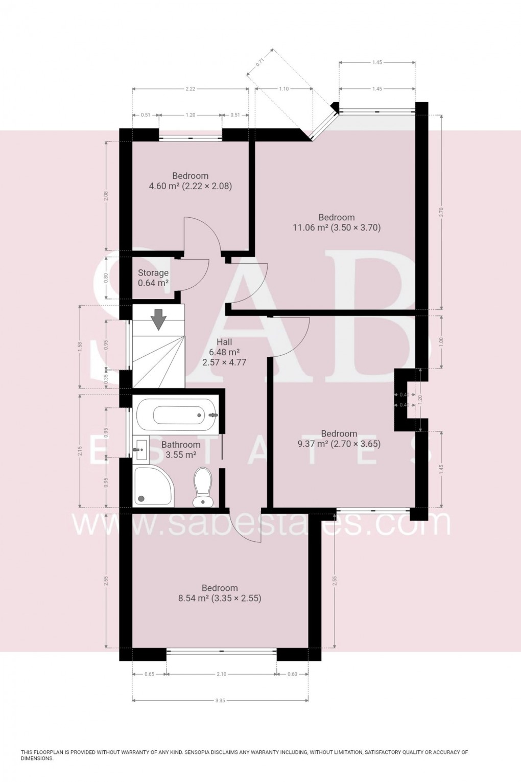 Floorplan for Pembroke Road, Greenford, UB6