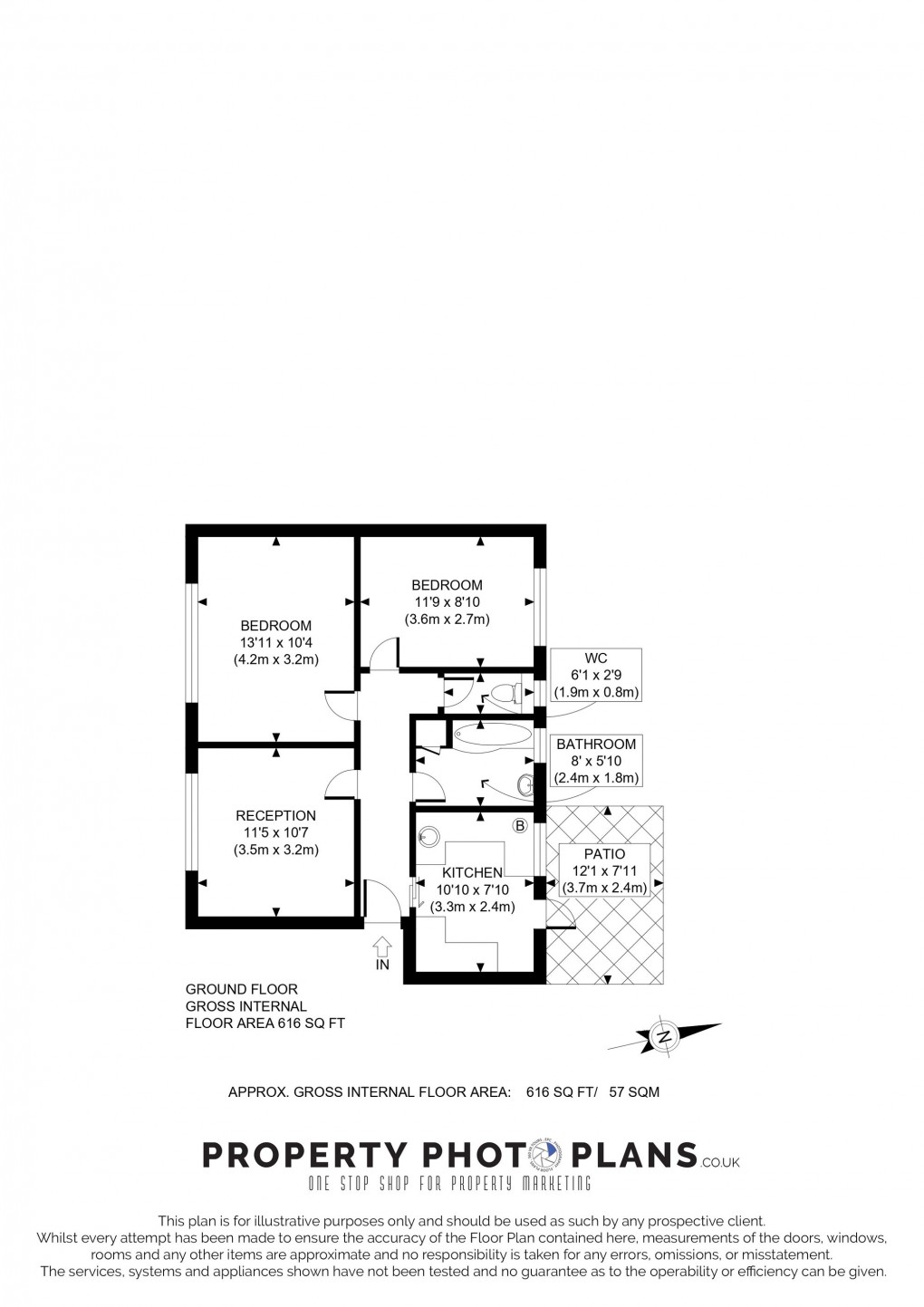 Floorplan for Lynton Road, Springfield Court Lynton Road, W3