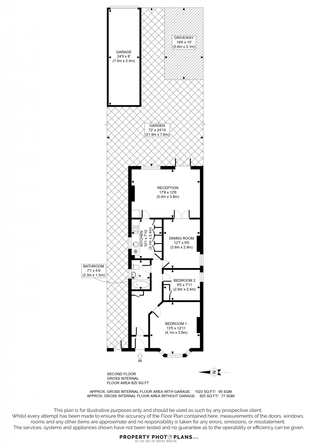 Floorplan for Millet Road, Greenford, UB6