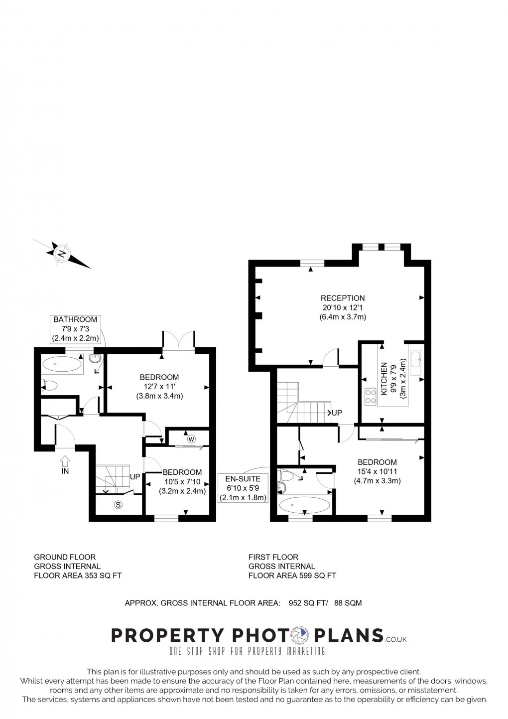 Floorplan for Coraline Close, Southall, UB1