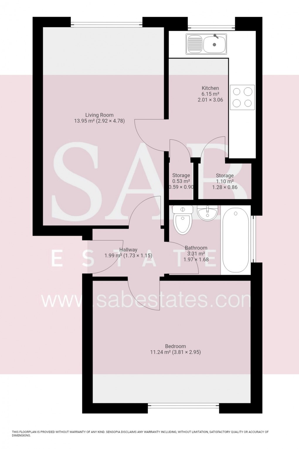 Floorplan for Bollo Bridge Road, London, W3