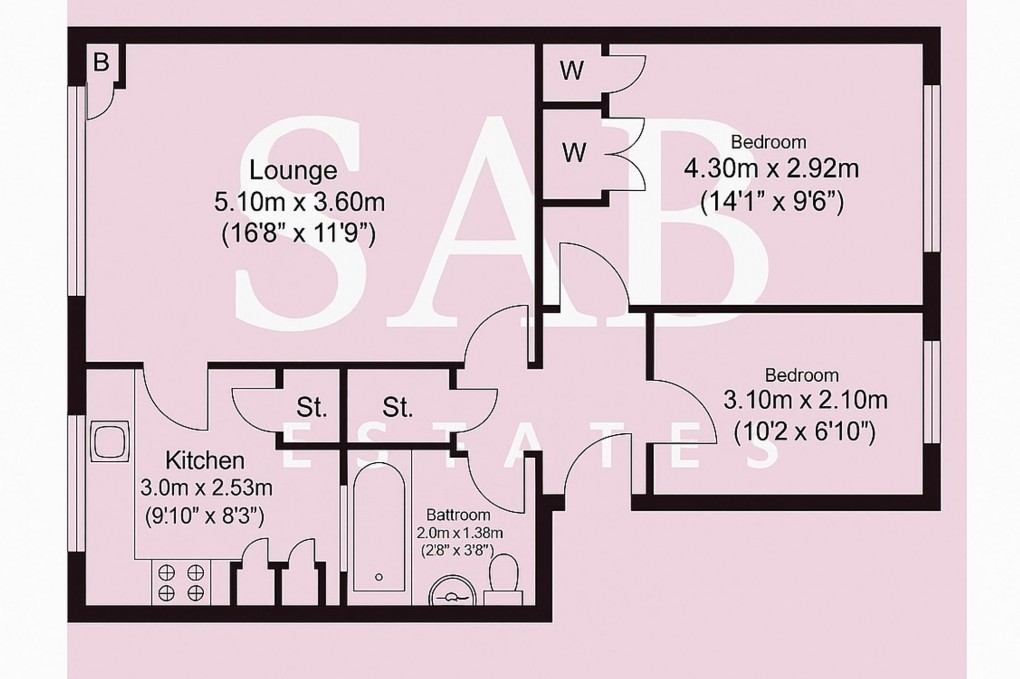 Floorplan for Sycamore Close, Northolt, UB5