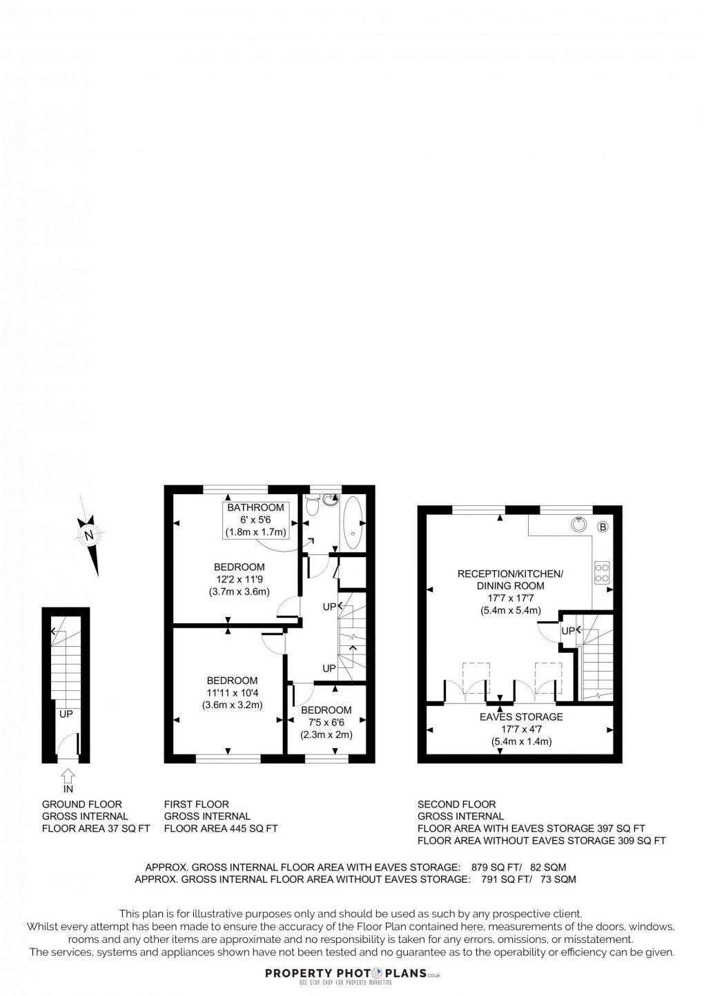 Floorplan for Hill Rise, Greenford, UB6