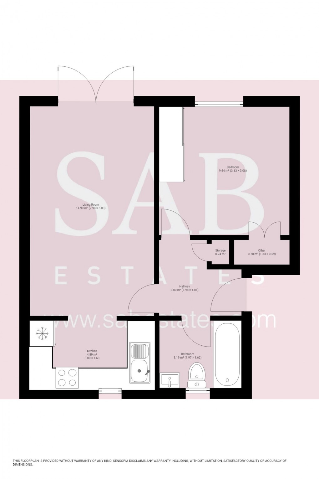 Floorplan for Frensham Close, Southall, UB1