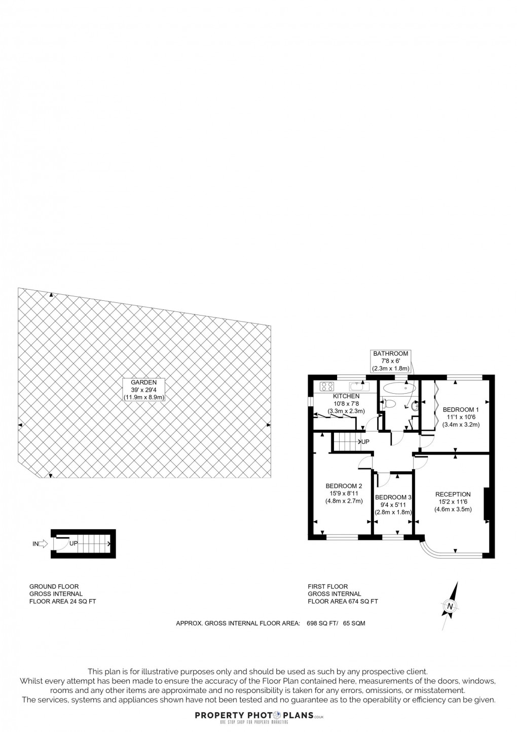 Floorplan for Costons Lane, Greenford, UB6