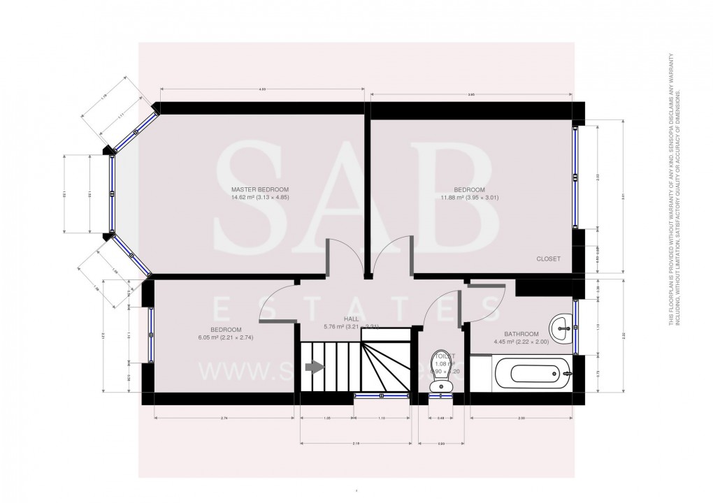 Floorplan for Newdene Avenue, Northolt, UB5