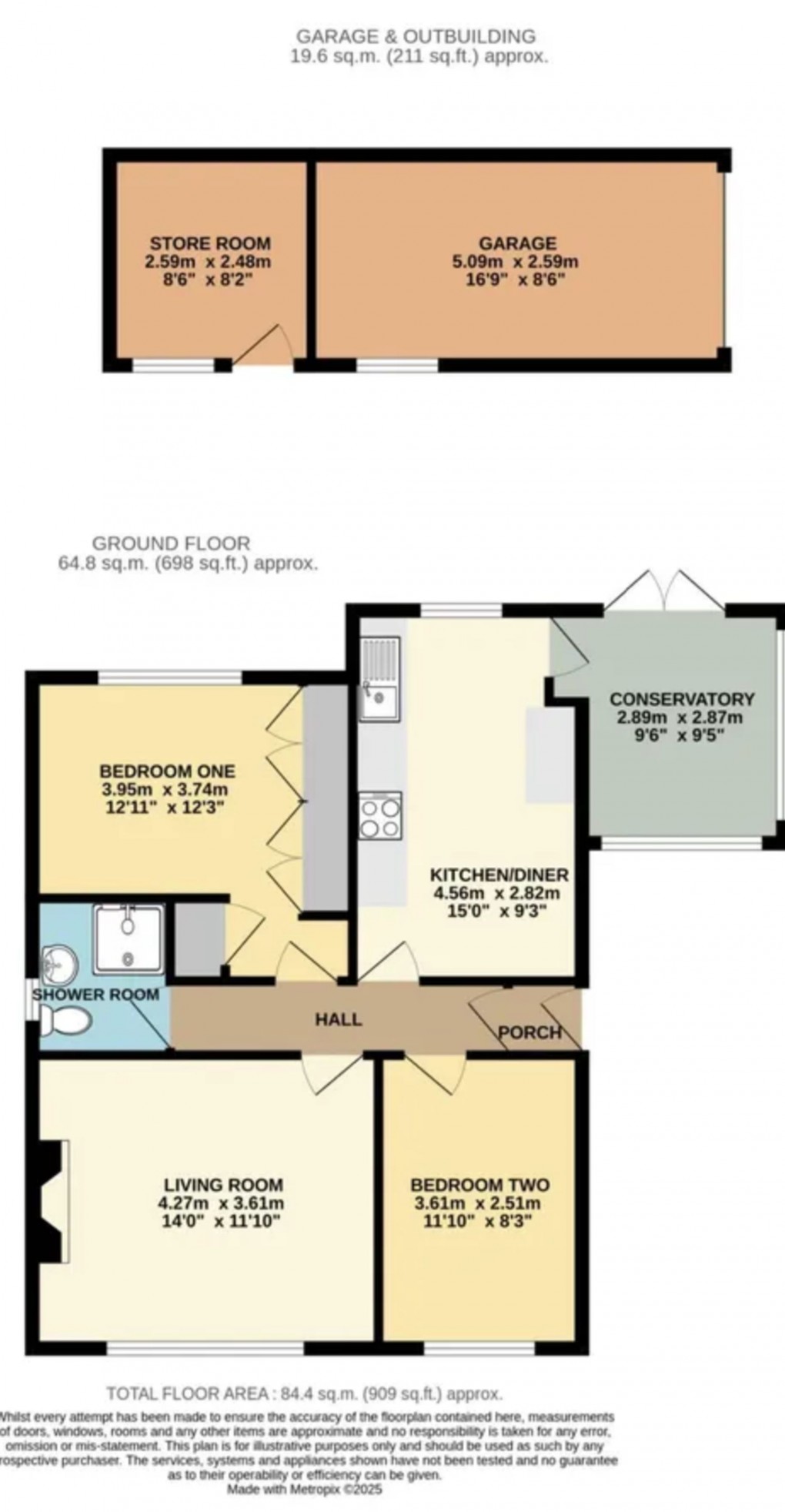 Floorplan for Cambridge Street, Bletchley, MK2