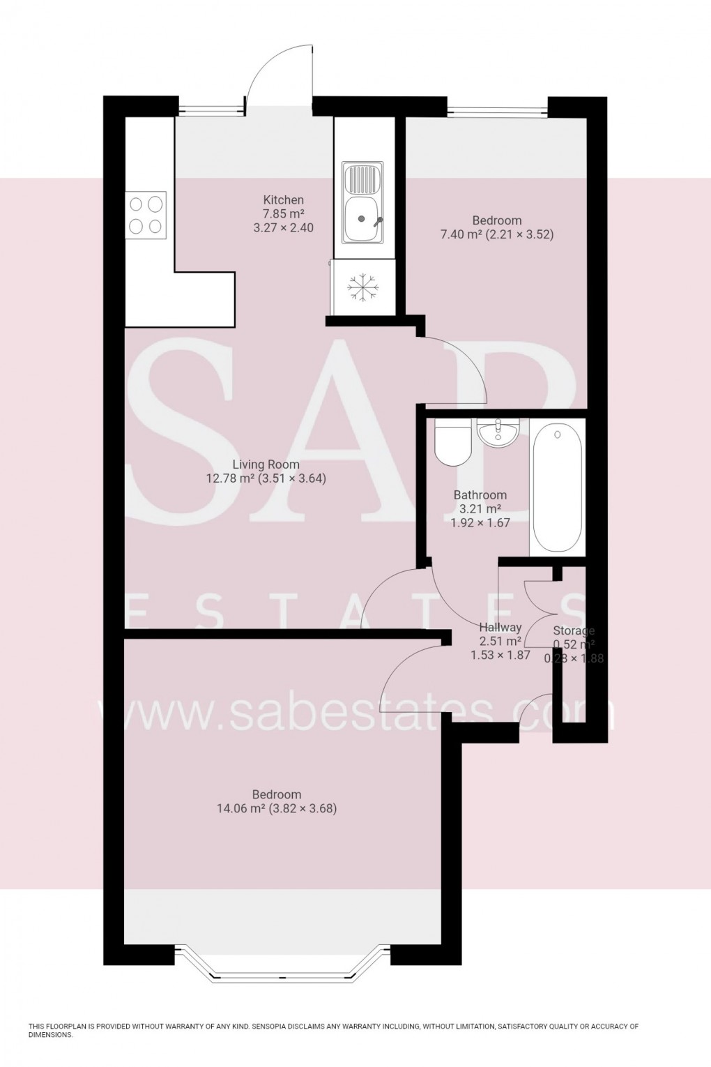 Floorplan for Kings Avenue, Greenford, UB6