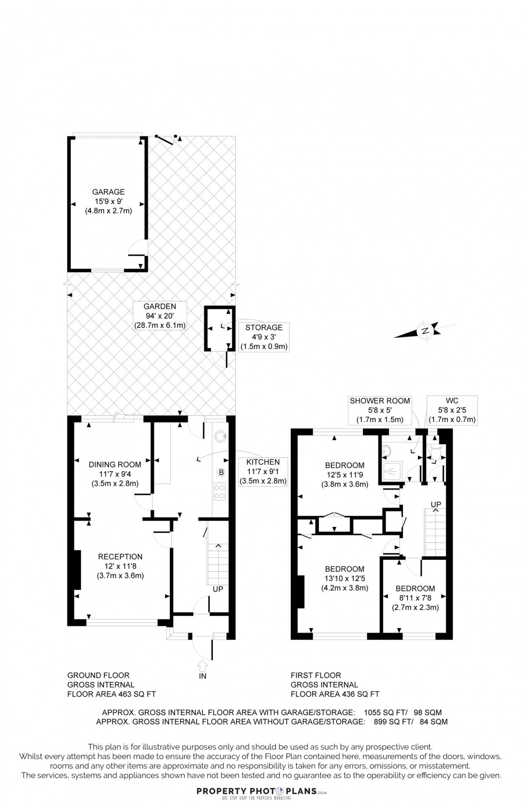 Floorplan for Allenby Road, Southall, UB1