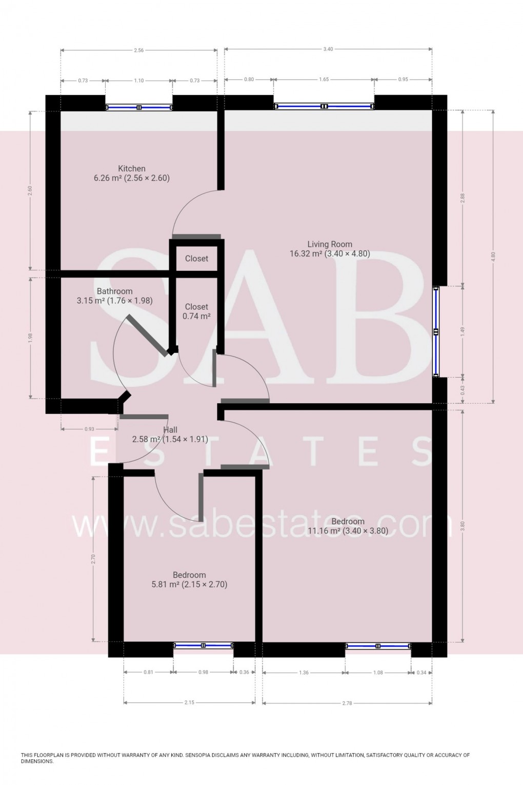 Floorplan for Huxley Close, Northolt, UB5