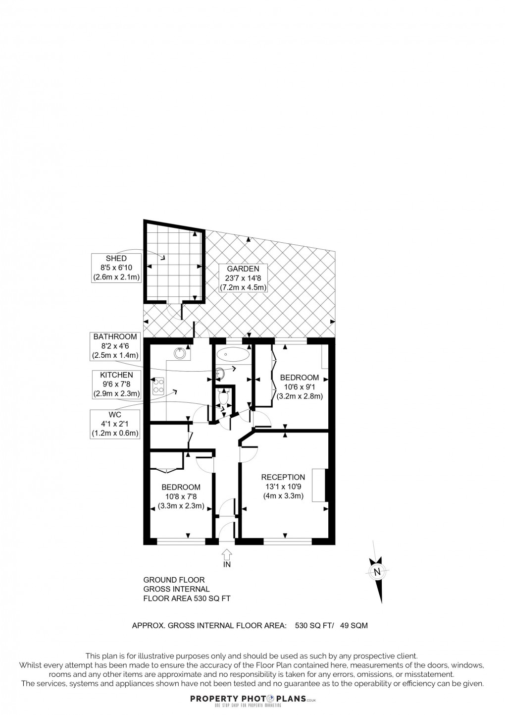 Floorplan for Beechwood Avenue, Greenford, UB6