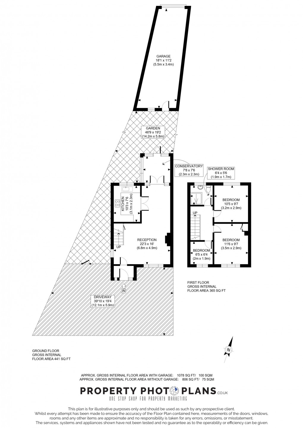 Floorplan for Ferrymead Avenue, Greenford, UB6