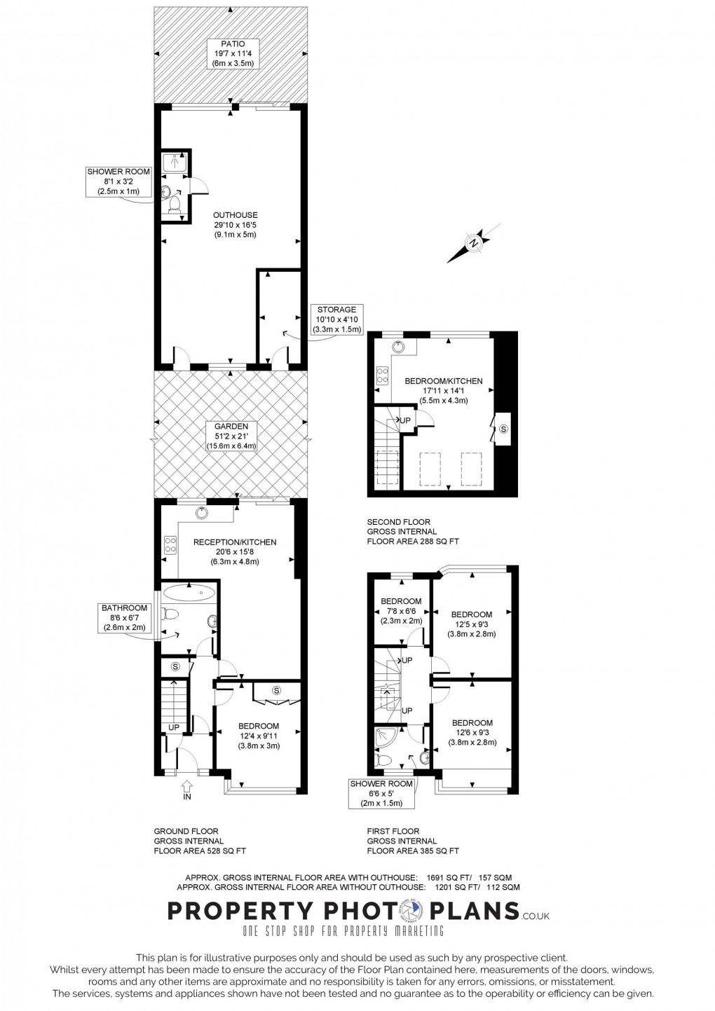 Floorplan for Jubilee Road, Perivale, UB6