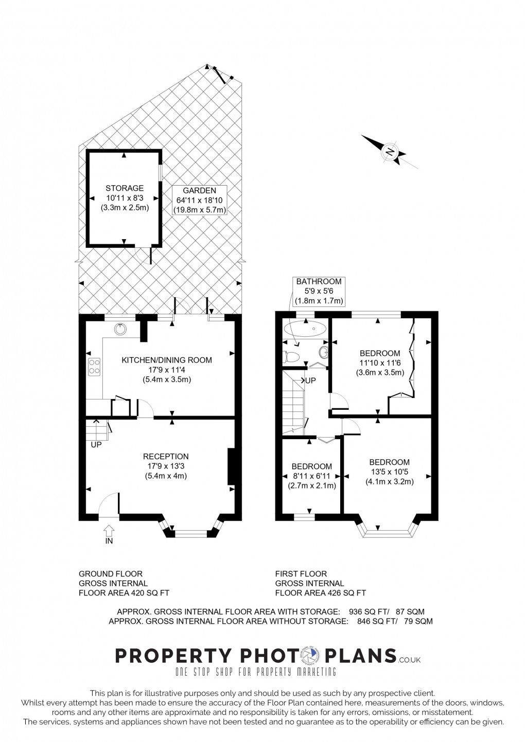 Floorplan for Allenby Road, Southall, UB1